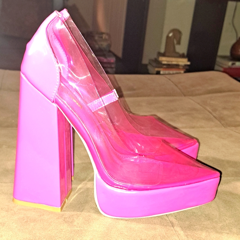 Fashion Nova Patent Leather Platform Heels